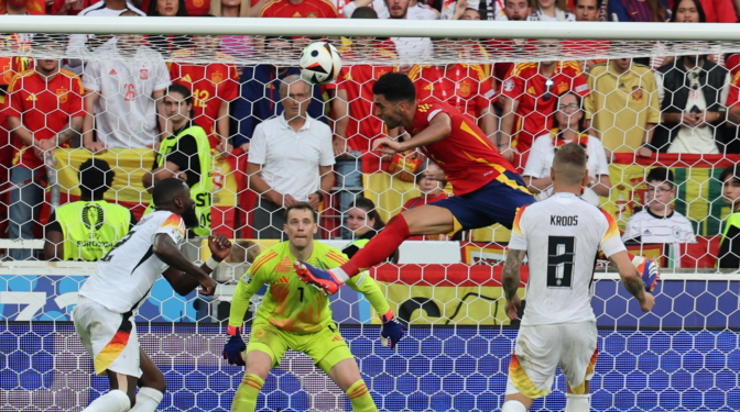 Salto a la gloria de Merino para echar a Alemania de su Eurocopa