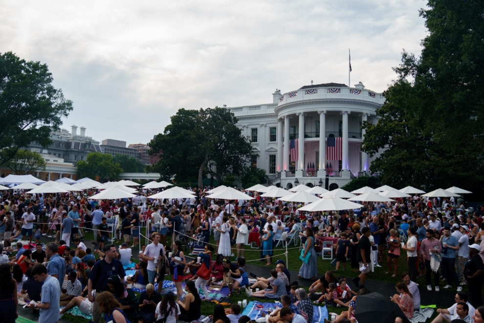 Celebración del 4 de julio en la Casa Blanca, en Washington DC.