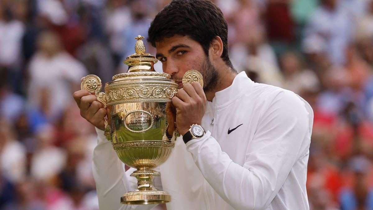 Wimbledon es el Grand Slam que más dinero reparte. Carlos Alcaraz ya se hizo con el título en 2023 / ATP