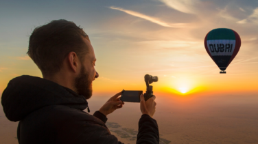 En globo por el desierto para descubrir el Dubái más auténtico