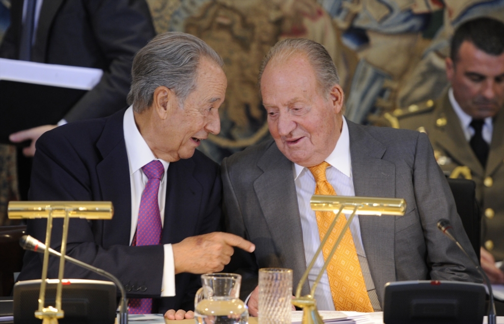 Villar Mir y el rey Juan Carlos, en La Zarzuela.