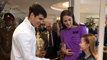 El simpático intercambio entre Alcaraz, Kate Middleton y Charlotte: "Tendremos cuidado con Morata"