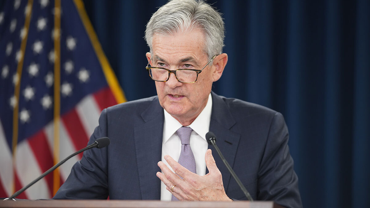 El presidente de la Reserva Federal de Estados Unidos (FOMC), Jerome Powell, habla durante una conferencia de prensa