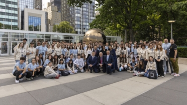 Estudiantes españoles hacen ante la ONU un llamamiento internacional por la sostenibilidad