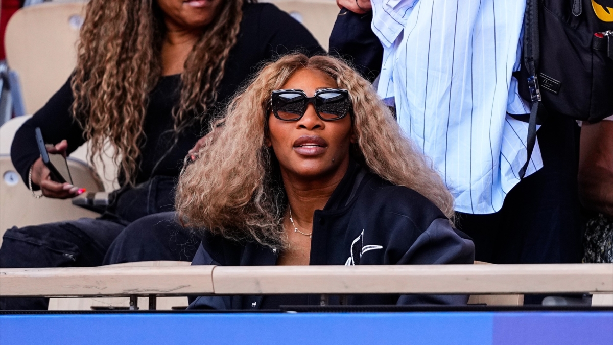 Serena Williams durante el partido de Alcaraz y Djokovic el pasado fin de semana.