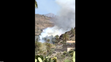 Declarado nivel 1 de emergencia en Gran Canaria tras un incendio forestal en el sur de la isla