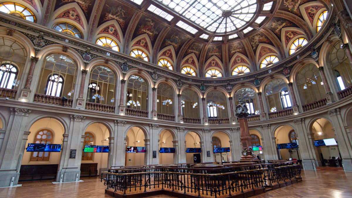 Palacio de la Bolsa, en Madrid (España).