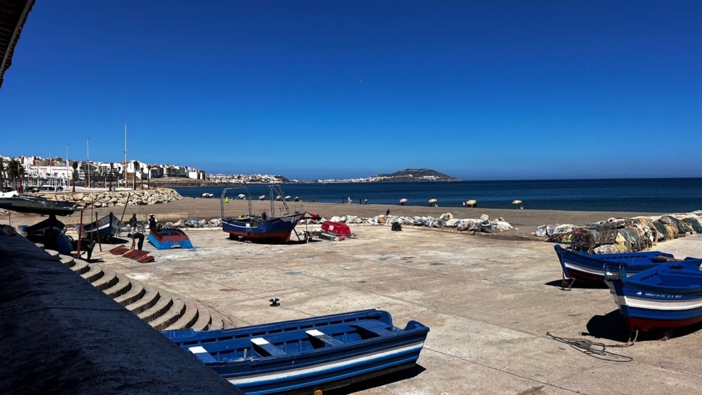 Puerto de Castillejos (Marruecos), esta semana.