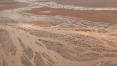 Piscinas naturales en el desierto del Sáhara: lo que dejaron las lluvias torrenciales