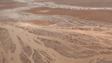 Piscinas naturales en el desierto del Sáhara: lo que dejaron las lluvias torrenciales