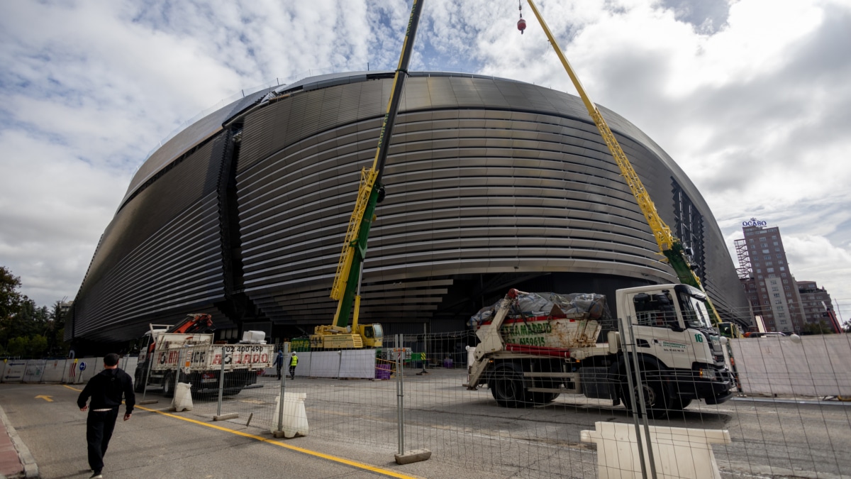 Obras en el estadio Santiago Bernabéu