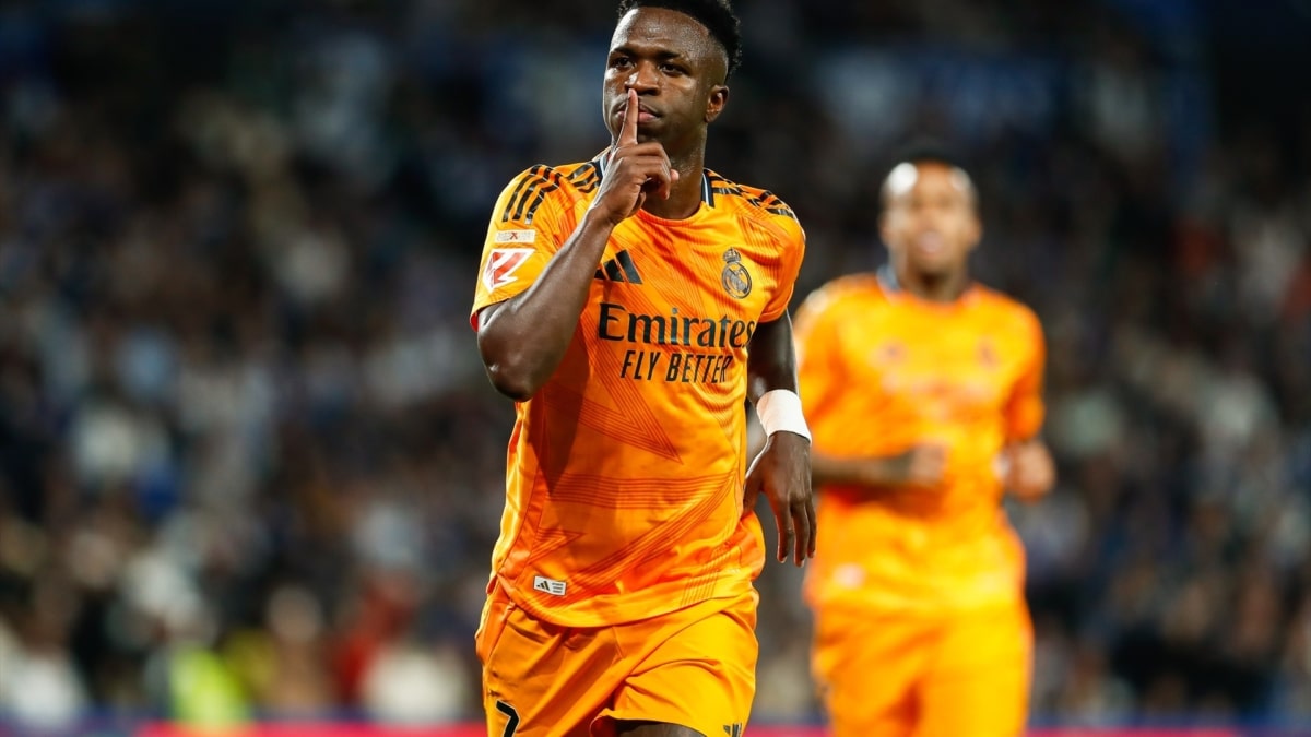 Vinicius celebrando un gol