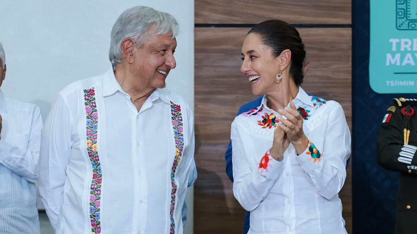 Andrés Manuel López Obrador junto a su sucesora, Claudia Sheinbaum