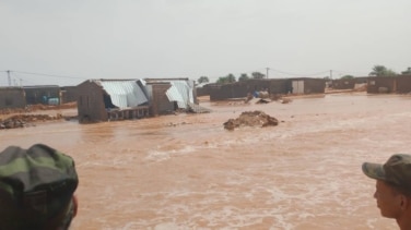 Las lluvias torrenciales provocan graves daños en los campamentos de refugiados saharauis