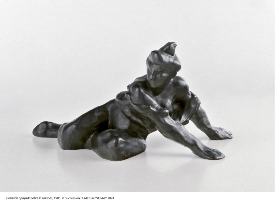 Henri Matisse. Desnudo apoyado sobre las manos, 1905. Bronce fundido a la cera perdida con pátina marrón. Donación de Marie Matisse al Estado francés para depósito en Museo Matisse de Niza, 1978. Museo de Orsay, París.