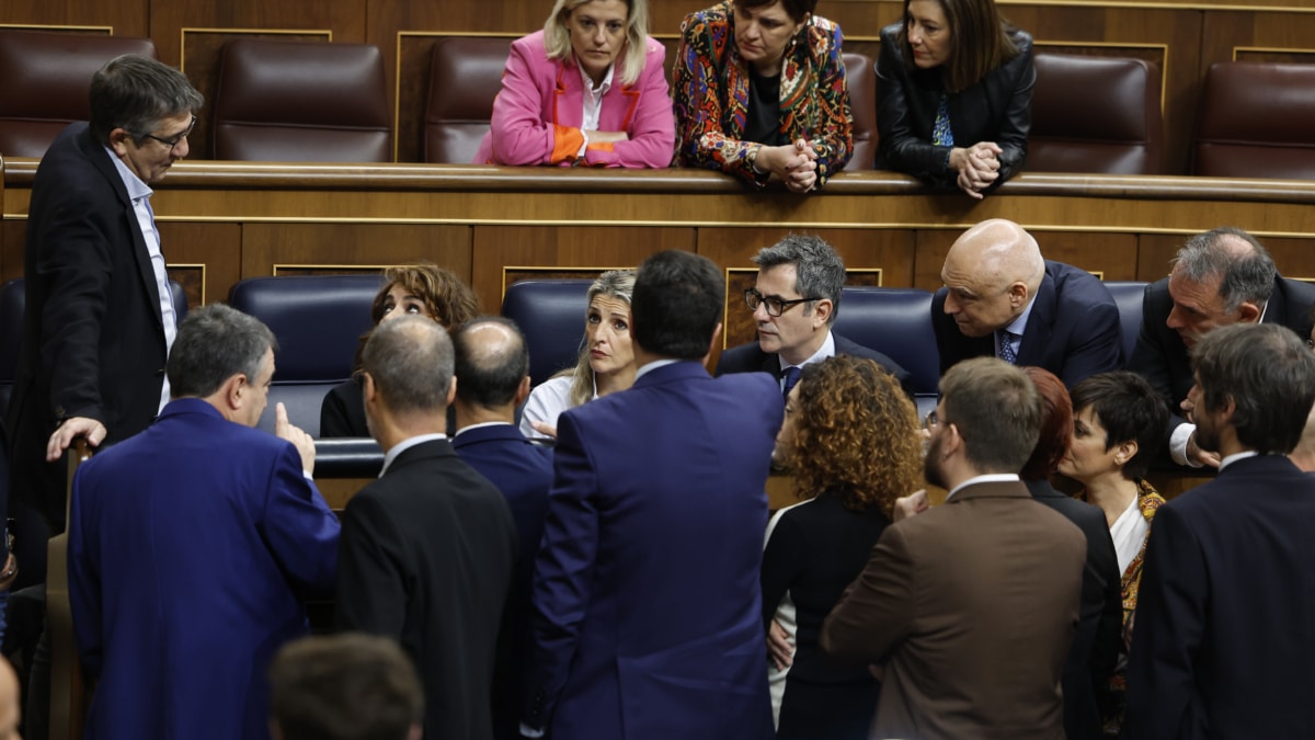 MADRID, 30/10/2024.- El Congreso reúne a la Junta de Portavoces para suspender el pleno por los efectos devastadora dana que está afectando especialmente a la provincia de Valencia, así como a otras zonas del Levante. EFE/ Chema Moya