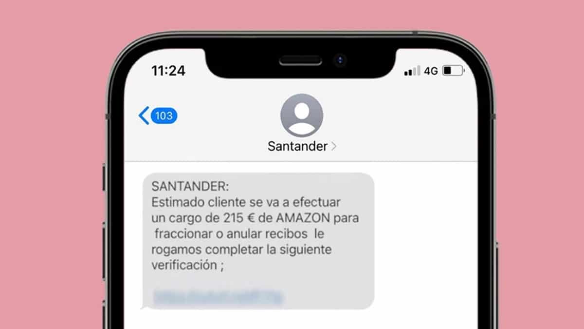 No hagas caso de amenazas exageradas: así puedes saber si un SMS es en realidad una estafa /Banco Santander