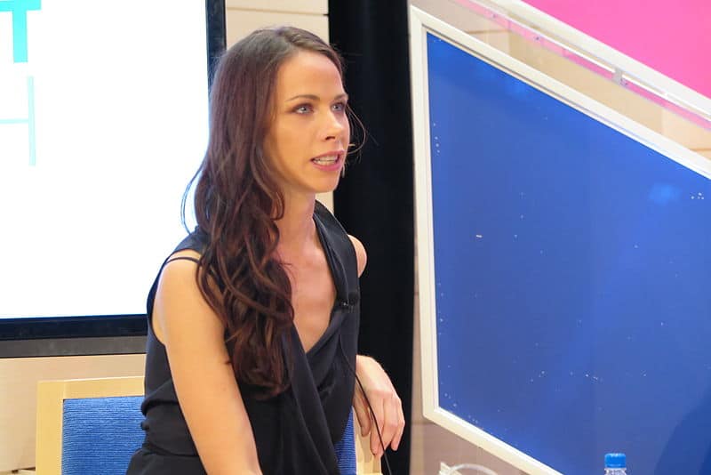 Barbara Pierce Bush en un evento en el Aspen Ideas Festival, en 2015.