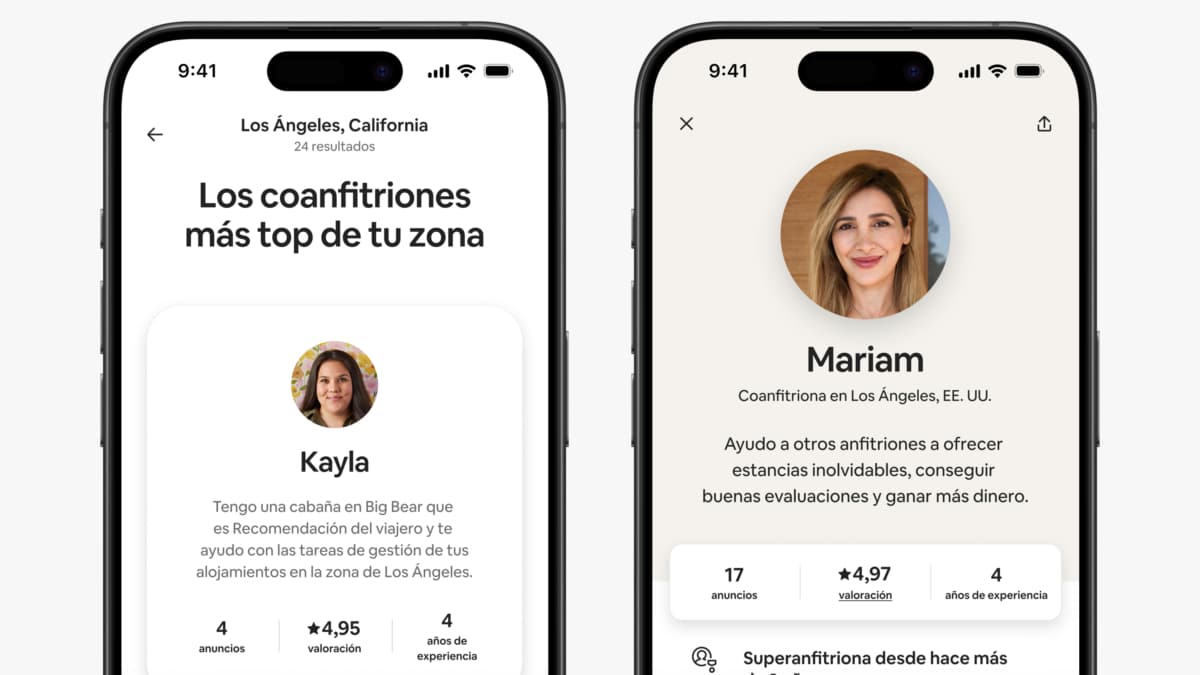 Una imagen de la aplicación Airbnb.