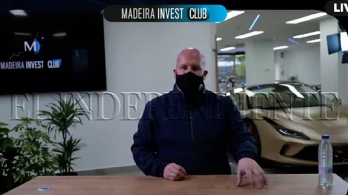 Álvaro Romillo o Luis Cryptospain en un vídeo que realizó para presentar Madeira Invest Club