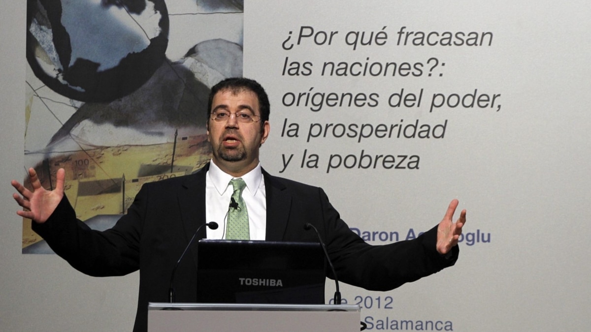 Daron Acemoglu, durante una de sus conferencias en España.