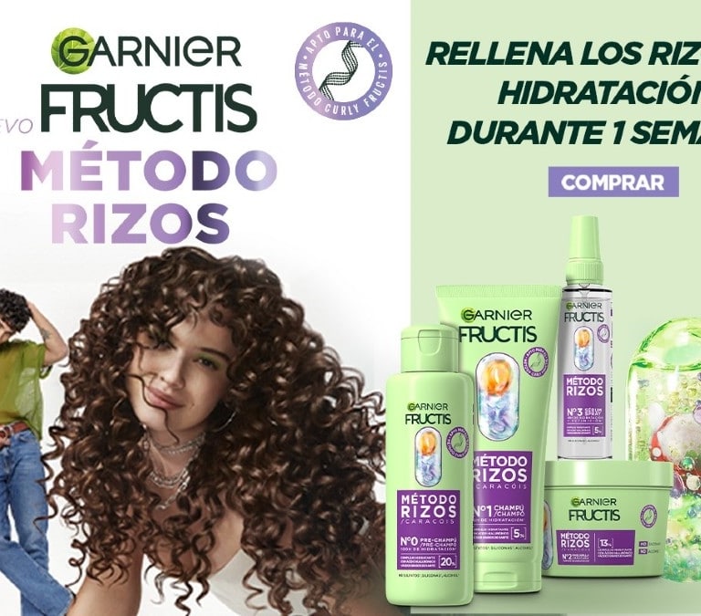 Consigue unos rizos perfectos con solo 4 pasos en Primor: descubre el Método Rizos de Fructis de Garnier