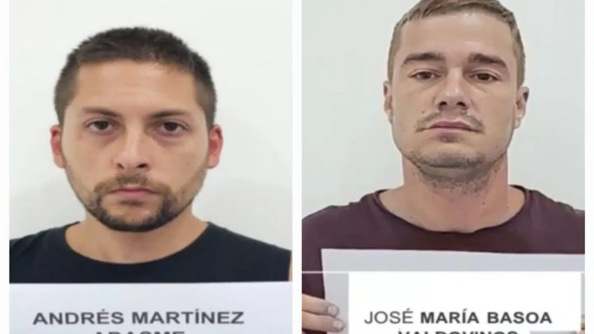 Andrés Martínez Adasme, de 32 años, y José María Basoa Valdovinos, de 35.