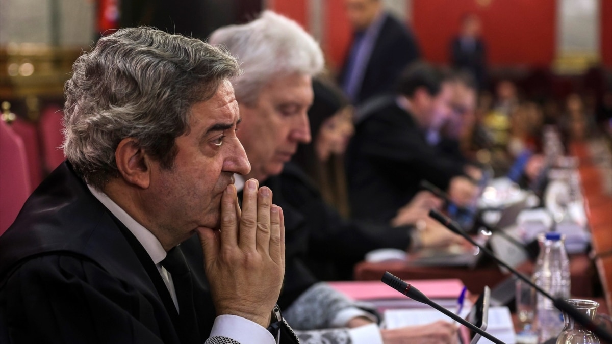 El fiscal Javier Zaragoza, durante el juicio del 'procés'.