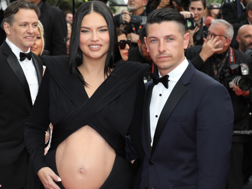 Adriana Lima y su novio Andre L.