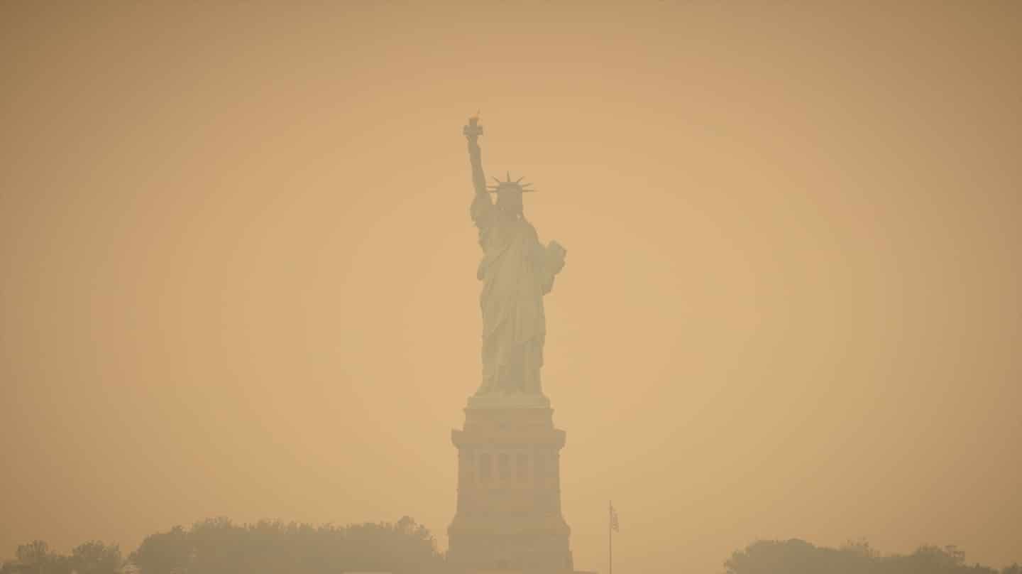 Los incendios de Canadá de 2023 cubrieron la ciudad de Nueva York de humo.