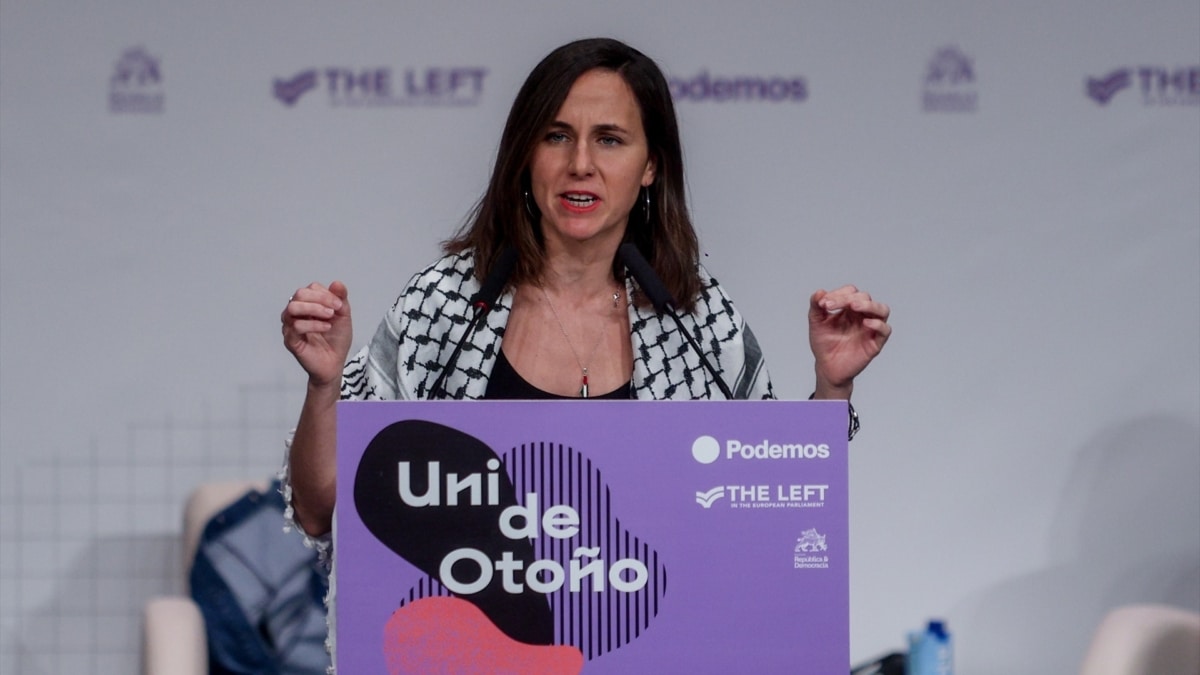 La secretaria general de Podemos, Ione Belarra.