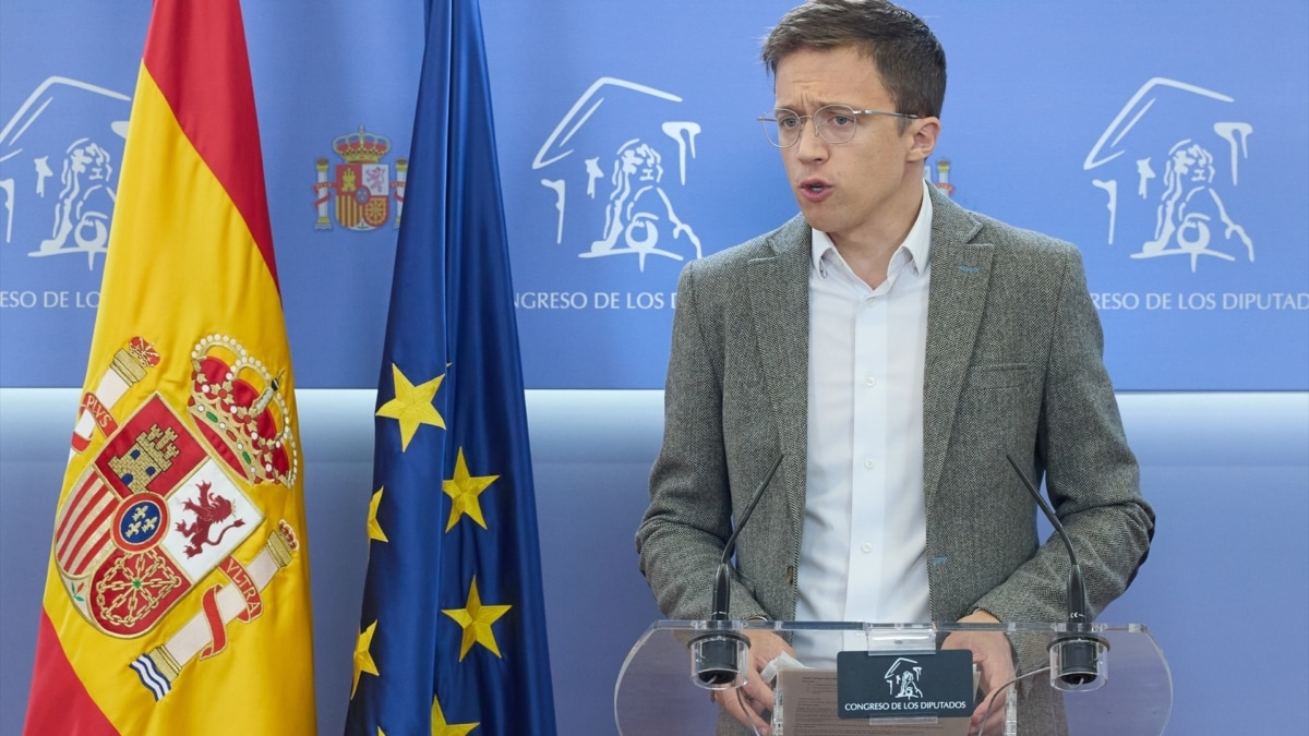 Iñigo Errejón, durante una rueda de prensa.