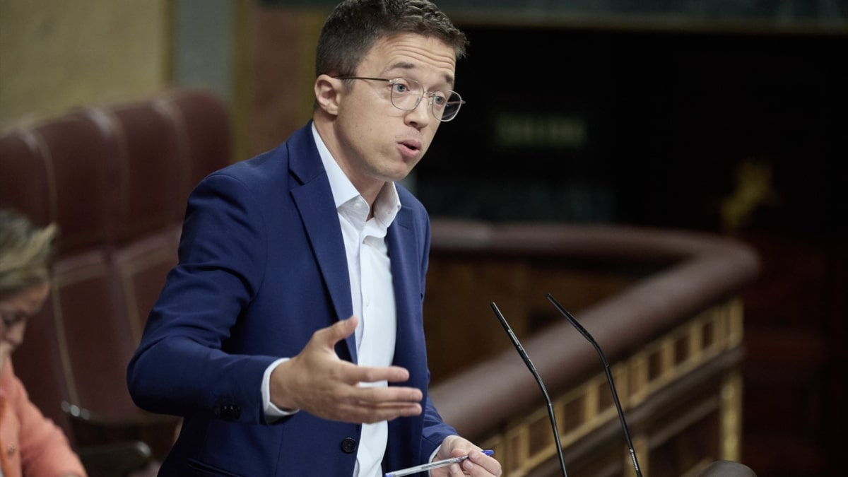 El exdiputado de Sumar, Iñigo Errejón, en el Congreso de los Diputados.