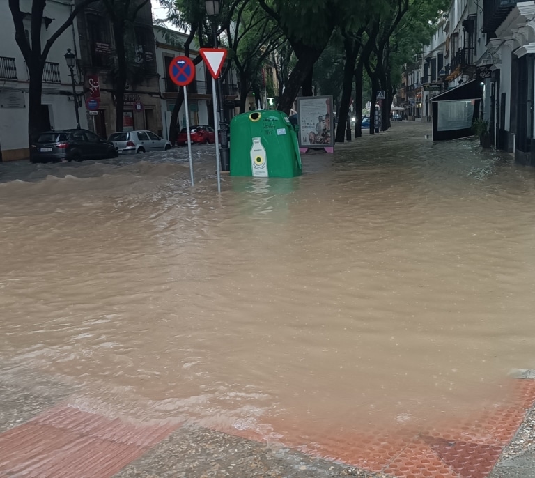 Alerta roja en Jerez por la DANA: lluvias de hasta 120 litros en 12 horas