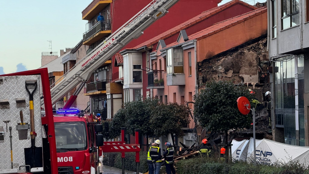 El edificio siniestrado.