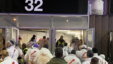 Una peña madridista lleva hasta el Bernabéu el mapa de Marruecos con el Sáhara Occidental