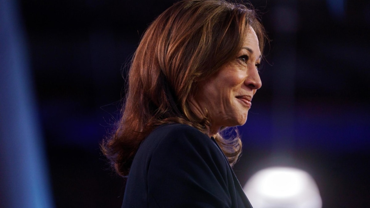 La vicepresidenta y candidata presidencial demócrata, Kamala Harris, en un evento de campaña en Filadelfia, Pensilvania.