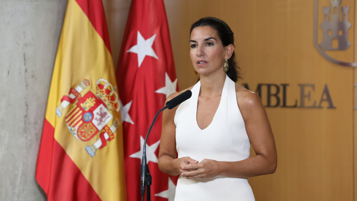 La expresidenta de Vox Madrid, Rocío Monasterio, en la Asamblea de la comunidad