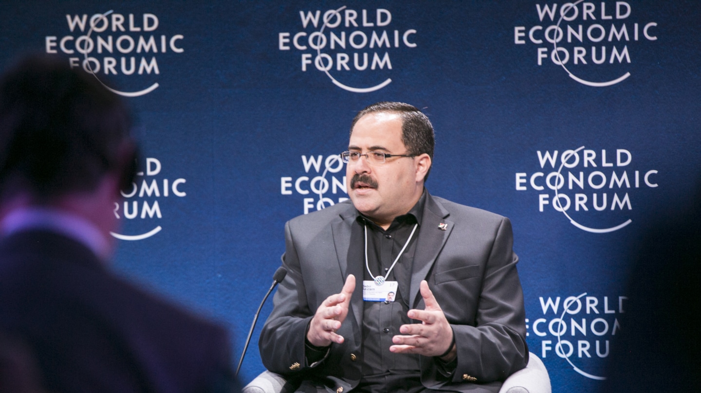 Sabri Saidam, dirigente de Fatah, en el World Economic Forum.