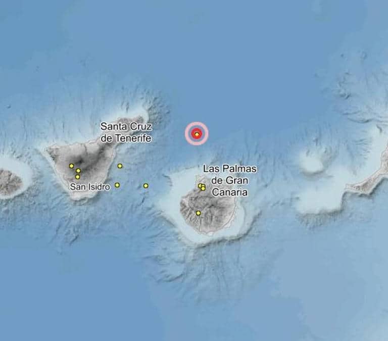 Registran un seísmo de magnitud 3 en El Hierro y otro entre Tenerife y Gran Canaria