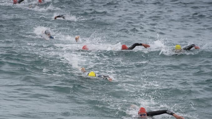 Imagen de archivo de una prueba de triatlón.