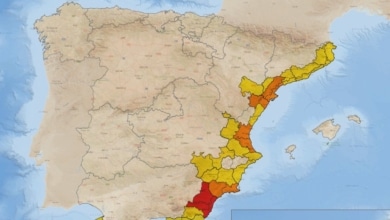 La Aemet activa el aviso rojo por lluvias en Almería: "El peligro es extremo"