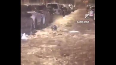 Cullera supera una noche de lluvias torrenciales