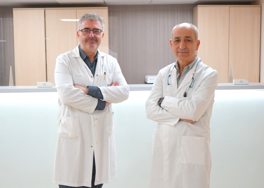 José Tomás Castell y Carlos Durán Escribano, doctores especialistas del Centro médico-quirúrgico Olympia Quirónsalud y del Hospital Universitario La Luz de Madrid.