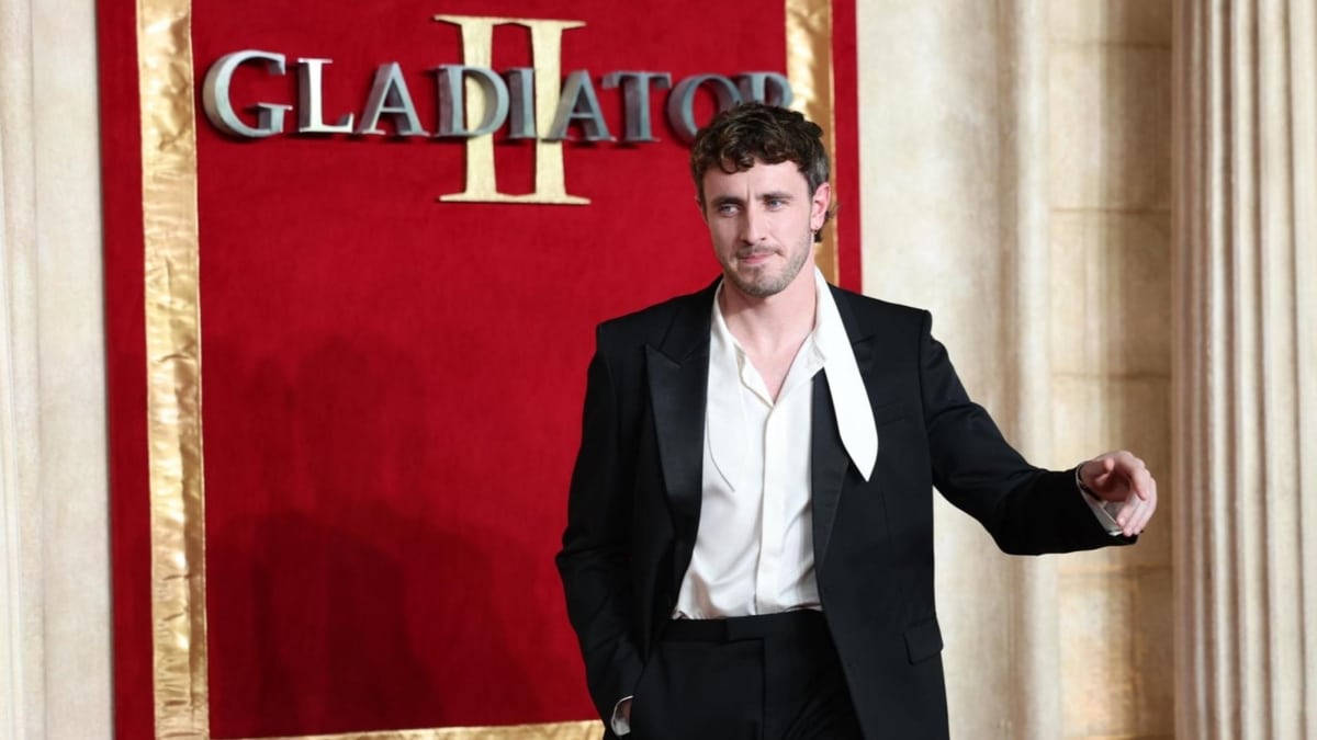 Paul Mescal en la premiere británica de 'Gladiator II'.