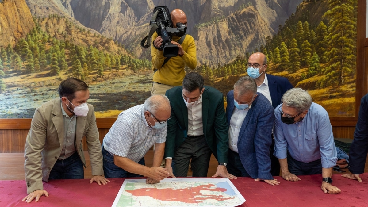 Pedro Sánchez en la palma