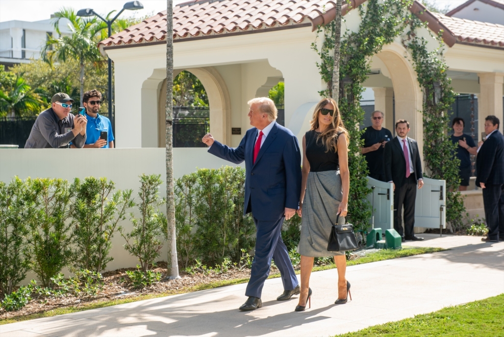 Donald y Melania Trump en una foto de 2022.