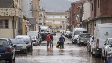 La Aemet activa el aviso rojo por lluvias en Valencia