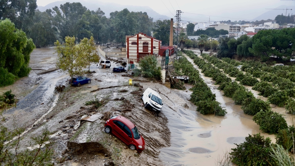 Destrozos tras el paso de la DANA por la provincia de Málaga.