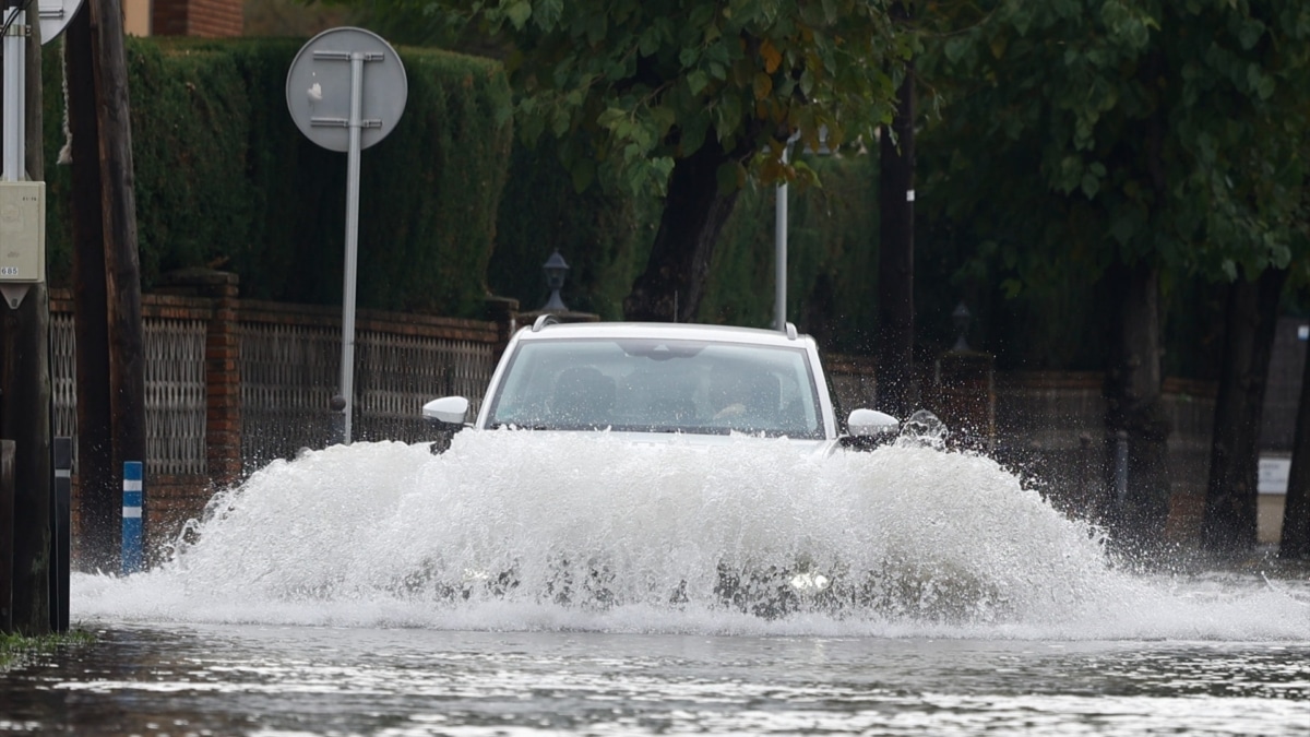 Inundaciones en Castelldefels (Barcelona).